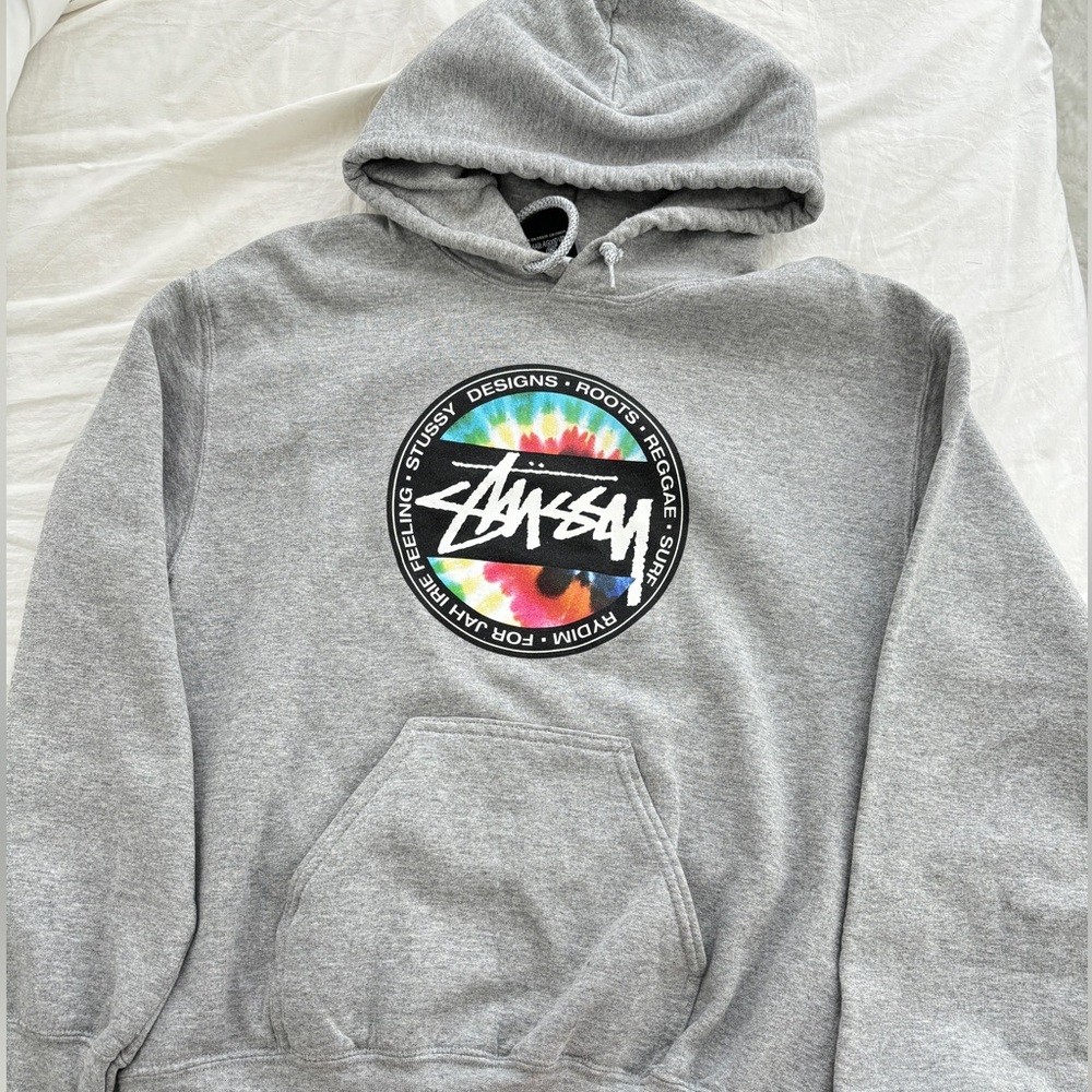 Stussy grey hoodie